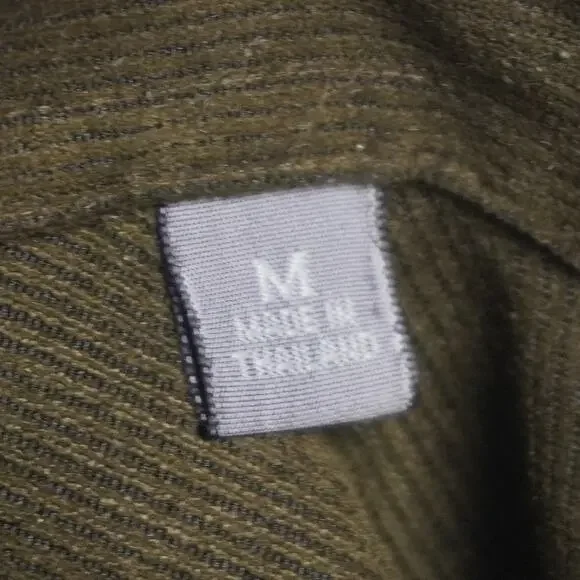 Talbot's Mens Green Corduroy‎ Overshirt Size Medium - Picture 4 of 6